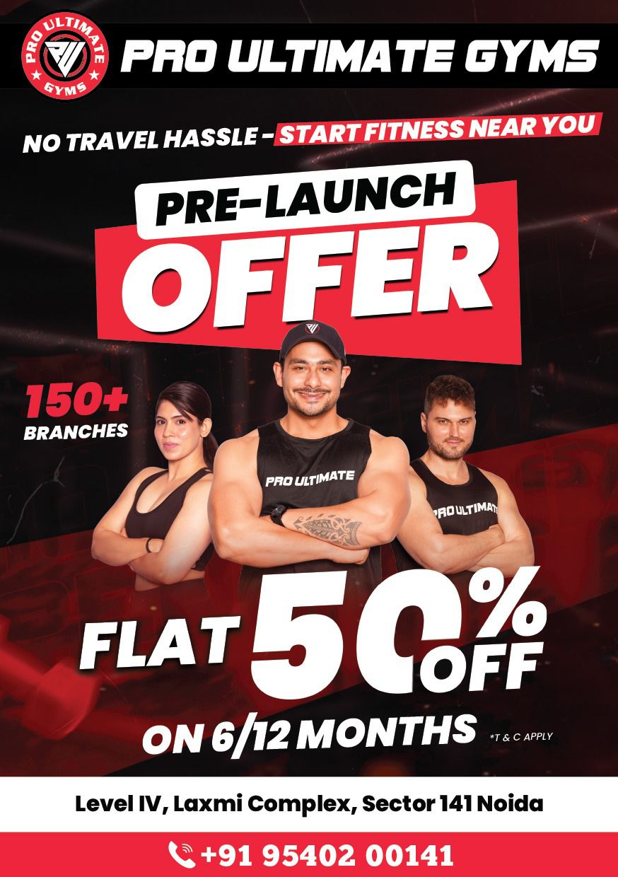 Pre-launch offer · Flat 50% off on 6/12 month memberships